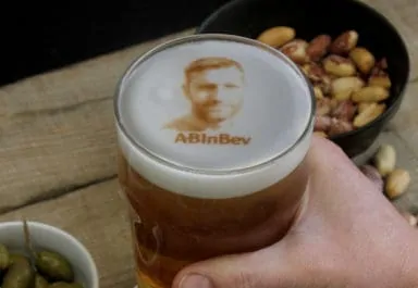 AB InBev beer foam print