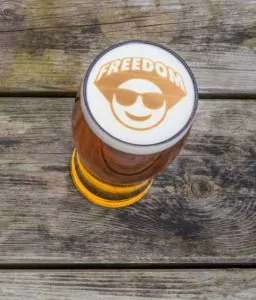 Freedom Beer foam print