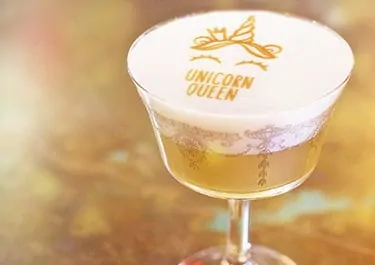 unicorn queen cocktail print