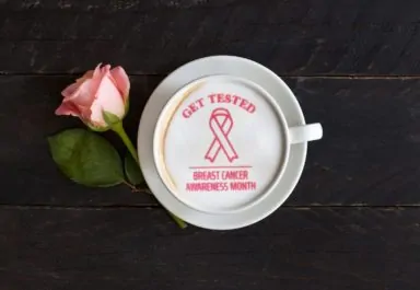 breast cancer coffee print