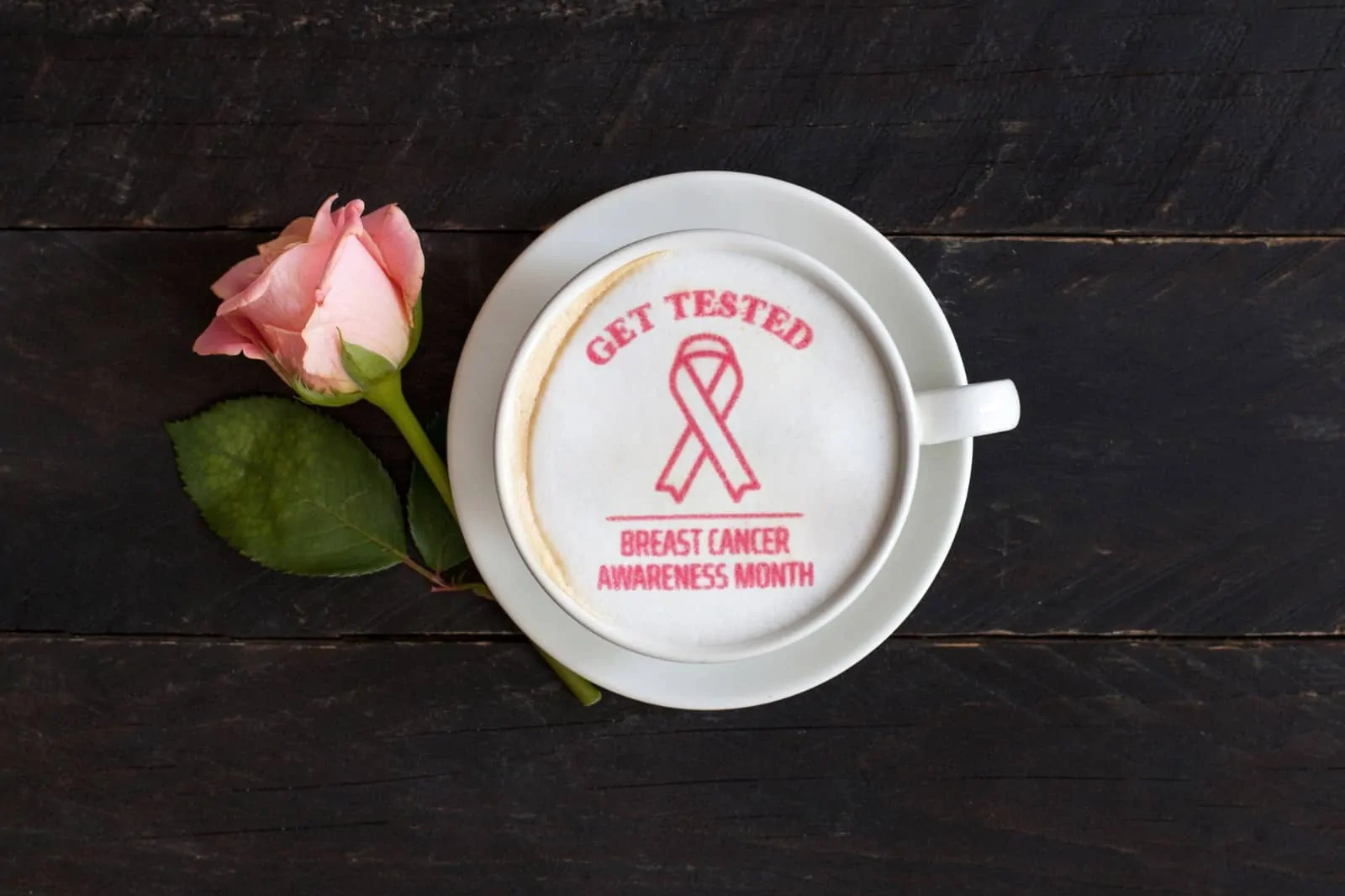 breast cancer coffee print