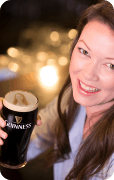 Guinness beer foam print