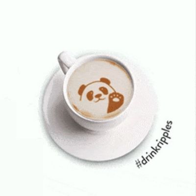 panda ripples print design