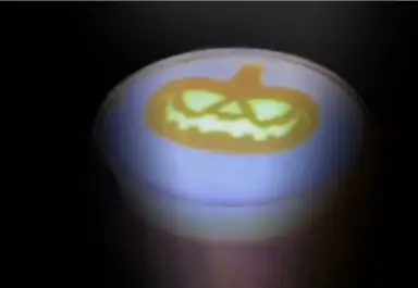 Glow-in-the-dark pumpkin latte