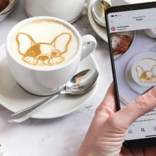 Make Drinks Go Viral with foam Drink Printer | Drink Ripples